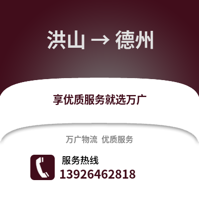 武漢洪山到德州物流專線_武漢洪山到德州貨運(yùn)專線公司