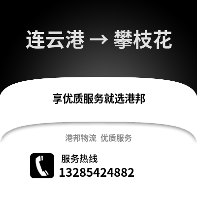 連云港到攀枝花物流專線_連云港到攀枝花貨運專線公司