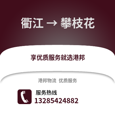 衢州衢江到攀枝花物流專線_衢州衢江到攀枝花貨運專線公司