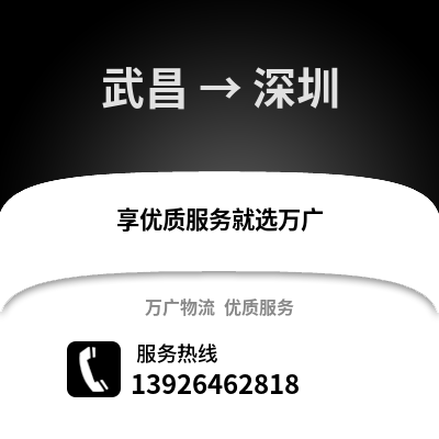 武漢武昌到深圳物流專線_武漢武昌到深圳貨運專線公司